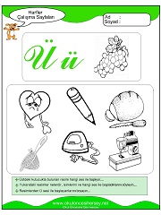 Ü Sesi Çalışma Sayfaları